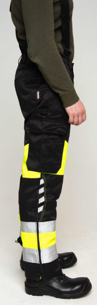 Зимние сигнальные брюки на подтяжках Dimex 6360