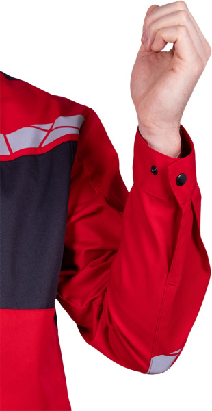 Куртка СТРОНГ (красный/серый)