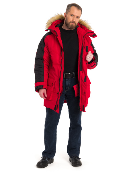 Куртка ПРЕМЬЕР зимняя (красный/черный)