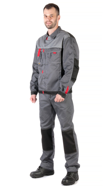 Костюм RONTA KS212 с ПК (серый/черный/красный)