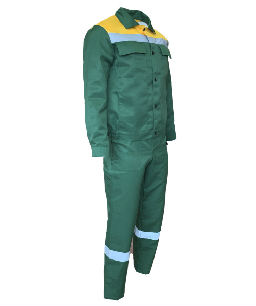 Костюм ОПТИМАЛ СОП с ПК (зеленый/желтый)