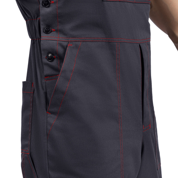 Костюм ВОЛГА с ПК (т.серый/красный)