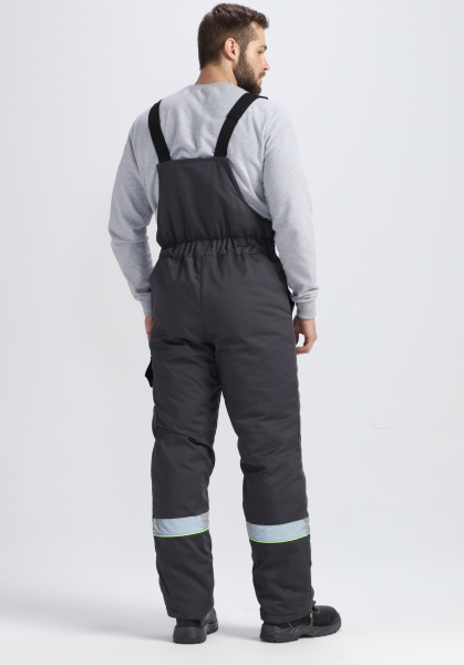 Костюм ХОВАРД зимний с ПК (т.серый/черный/лимонный)