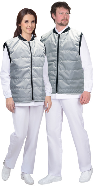 Жилет СИРИУС-МИШЛЕН зимний (серый)