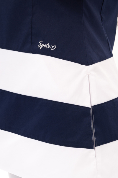 Блуза ЛИНА женская (синий/белый)