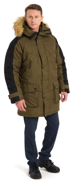 Куртка ПРЕМЬЕР зимняя (оливковый/черный)