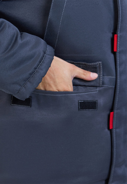 Костюм СТАНДАРТ зимний с ПК (т.серый/св.серый)