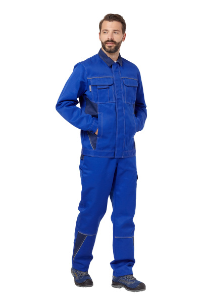 Костюм СТРАЙК 2 с ПК (василек/т.синий)