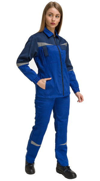 Костюм RONTA KS625 женский с БР (т.синий/василек)