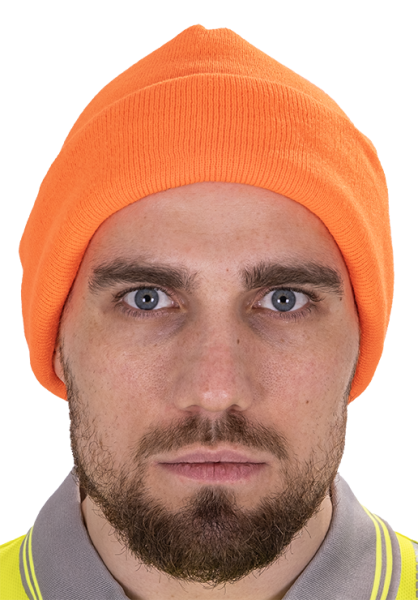 Шапка трикотажная двойная (оранжевый)