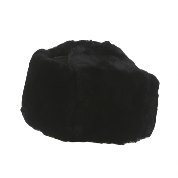 Шапка-ушанка цигейковая (черный)