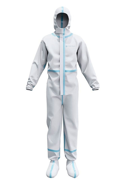 Комбинезон VEGAPRO ULTRA химической защиты одноразовый с бахилами (белый)