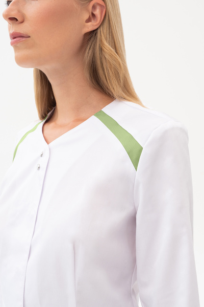 Костюм МИРАЖ женский с БР (белый/св.зеленый)