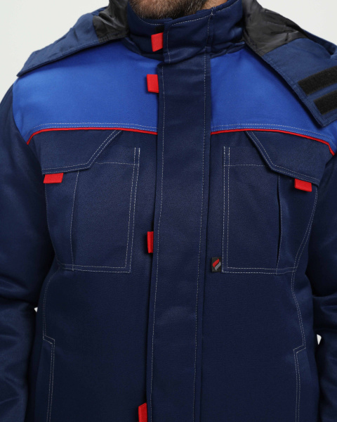 Костюм ФЛОФТ-2 зимний с ПК (т.синий/васильковый)