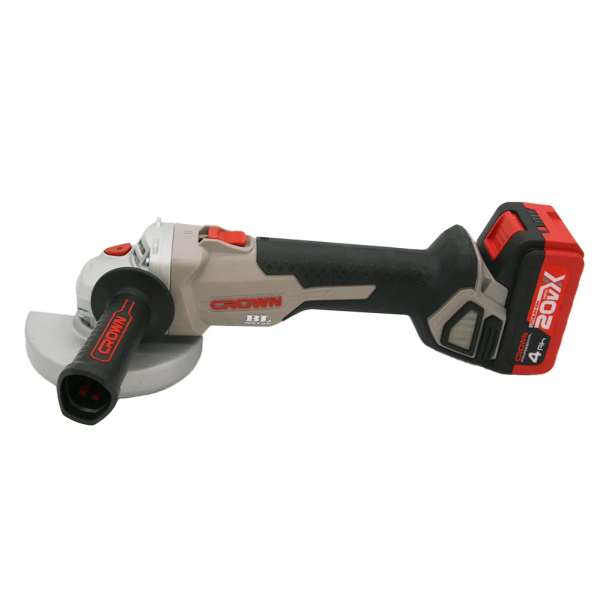 Аккумуляторная углошлифовальная машина BL CROWN CT23001-125HX-4 BMC 20В B3+ 2х4.0Ач 8000об/мин