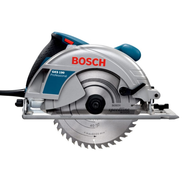 Циркулярная пила BOSCH GKS 190 0.601.623.000 1400Вт 190мм 5500об/мин