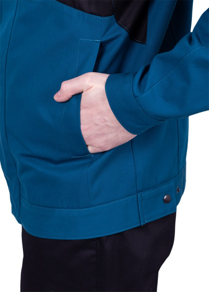 Куртка СТРОНГ (бирюзовый/черный)