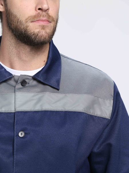 Костюм ЛИГОР-1 СОП У. с БР (т.синий/серый)