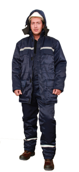 Костюм БУРАН с СОП 2,5 т. Смесовая (т.синий/т.синий)