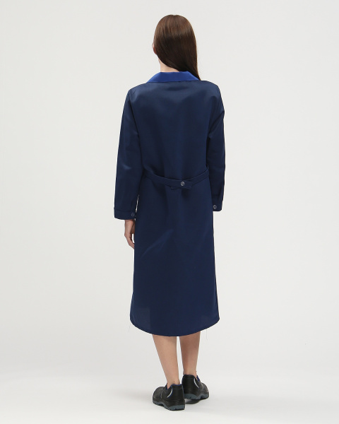 Халат ТЕХНОЛОГ женский (т.синий/васильковый)