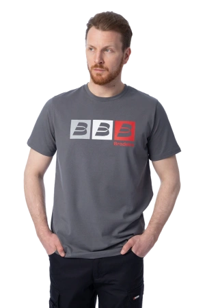Футболка BRODEKS KS705 (серый)