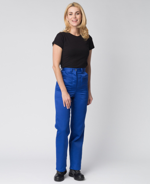 Костюм NEW женский с БР (васильковый/красный)