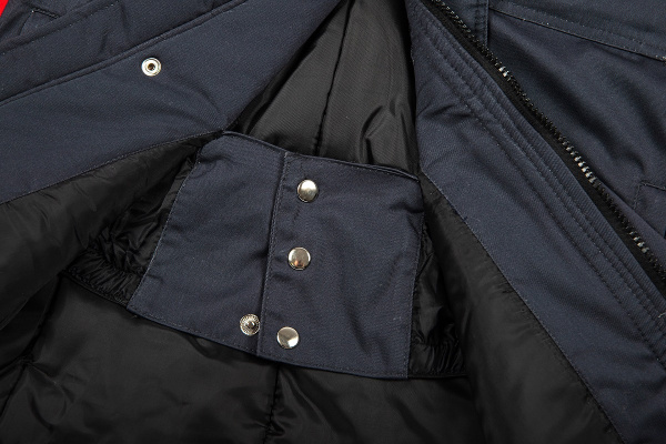 Костюм зимний Факел, брюки, темно-серый/красный