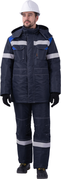 Костюм СТАРАТЕЛЬ зимний с БР (синий/василёк)