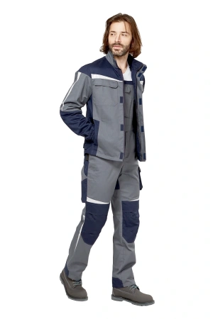 Куртка антистатическая ФЕСТ (серый/синий)