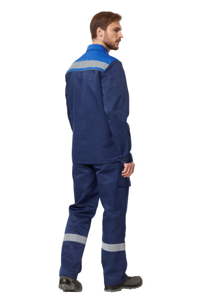 Костюм ПРАКТИК 1 с БР (васильковый/т.синий)