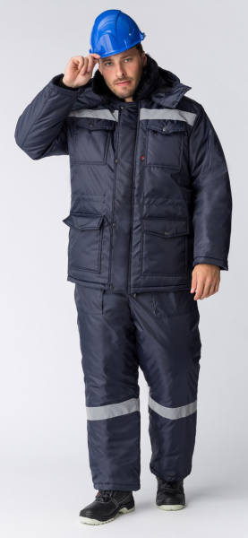 Костюм зимний Мастер (Оксфорд) п/к, темно-синий