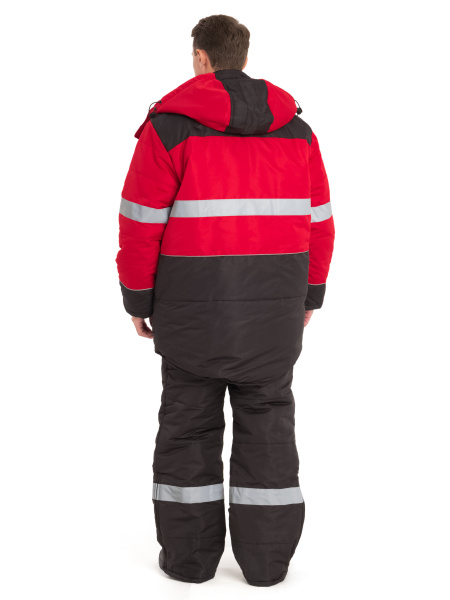 Костюм НОРДМЕН зимний с СОП с ПК (красный/чёрный)