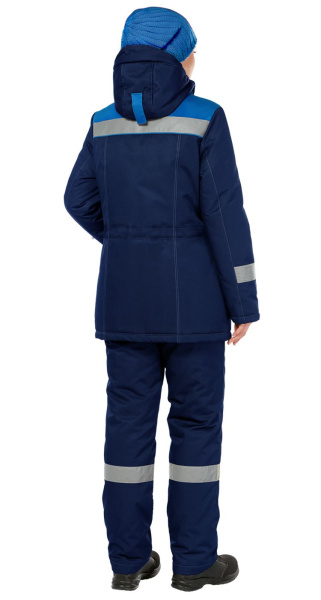 Костюм ТИМБЕР женский зимний с БР (т.синий/васильковый)