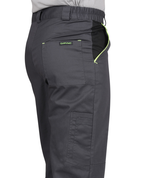 Брюки ХОВАРД (т.серый/черный/лимонный)