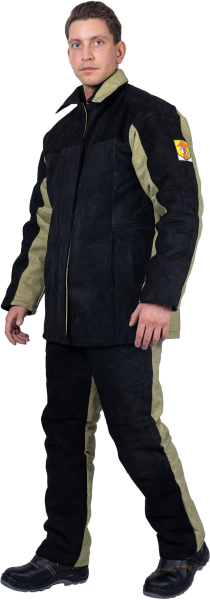 Костюм сварщика комбинированный спилок/брезент утепленный 2.6