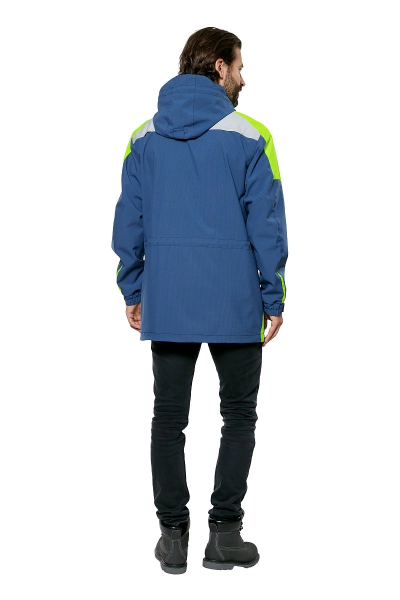 Куртка ТИЗЕР (т.синий/светло-серый/неон)