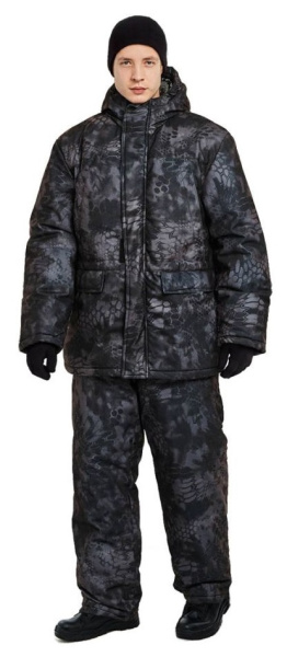 Костюм СКАНДИН зимний с ПК (кмф черный питон)