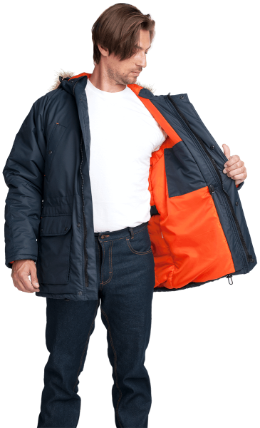 Куртка АЛЯСКА ЛЮКС зимняя (синий)