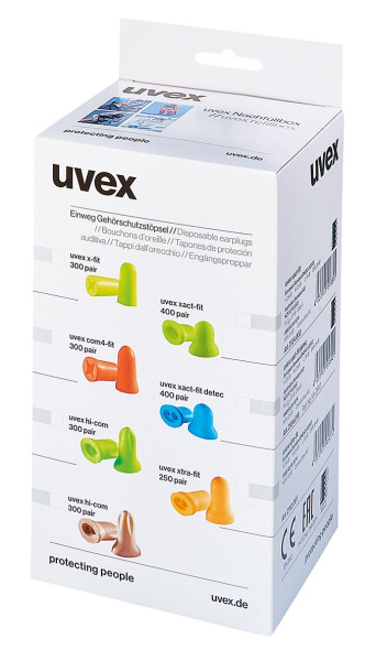 Беруши UVEX ХАЙ-КОМ одноразовые для диспенсера (лайм)