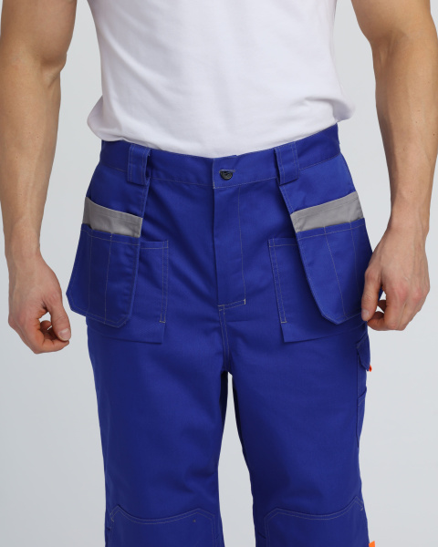 Костюм ДРАГА-1 с БР (васильковый/св.серый/оранжевый)