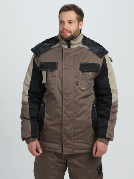 Костюм МЕГА IMP зимний с БР (коричневый/черный/бежевый)