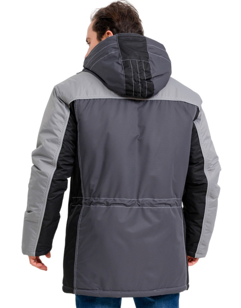 Куртка RONTA KR615 MEMBRANE зимняя (т.серый/черный/св.серый)