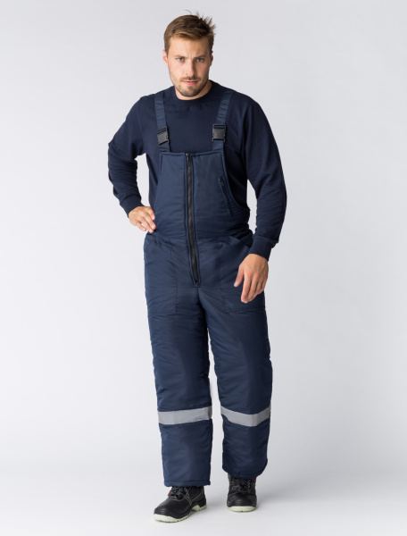 Костюм СИБЕР СОП зимний с ПК (т.синий/васильковый)