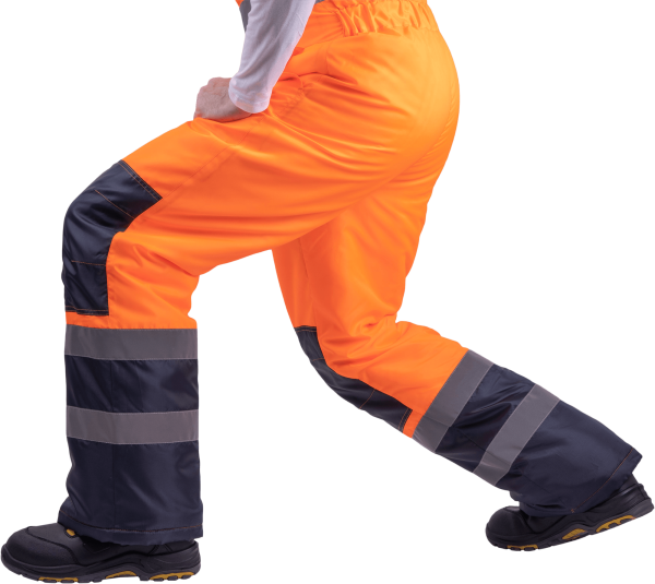 Костюм БРАЙТ зимний с ПК (оранжевый/синий)