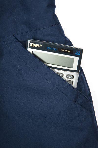 Костюм БАРРИК-2 СОП зимний с ПК (т.синий/васильковый)