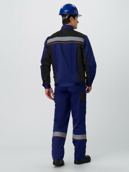 Костюм Практик СОП (тк.Смесовая,210) п/к, т.синий/черный