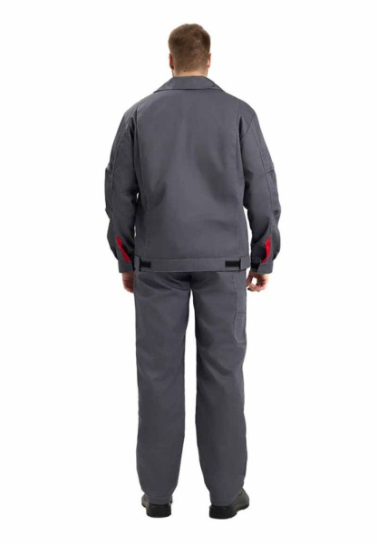 Костюм КИРЖАЧ Л10-КБР с БР (серый/красный)