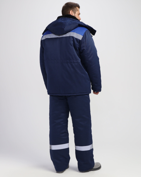 Костюм Т-2 зимний с ПК (т.синий/васильковый)