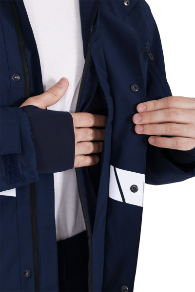 Куртка ACTIVE утепленная (синий/черный)