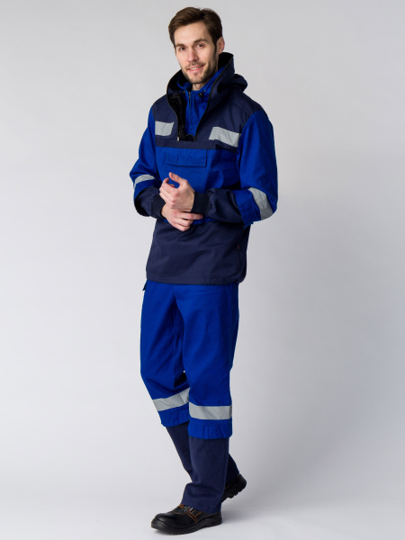 Костюм ИМПУЛЬС с БР противоэнцефалитный антигнус (т.синий/васильковый)